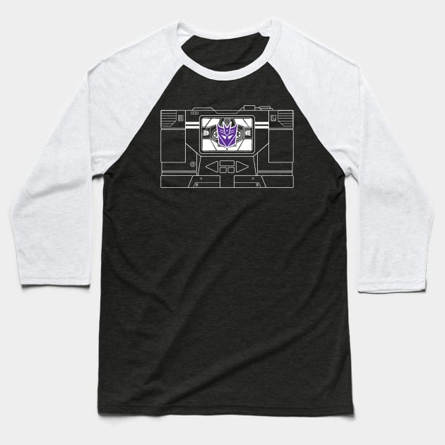 Soundwave Baseball T-Shirt by JustinDM12